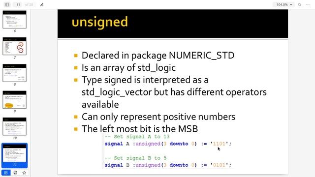 2 VHDL Data Classes and Types смотреть онлайн