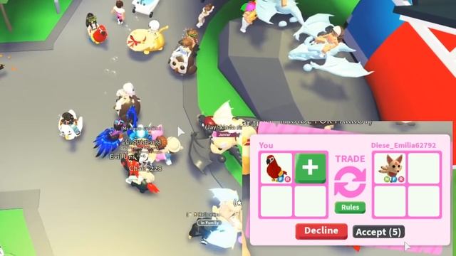 Трейд петов совы и попугая! кто лучше в адопт ми??? trade pet owl and parrot in adopt me??? смотреть онлайн