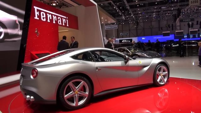 Ferrari F12 Berlinetta Matte Silver inside and outside with seating tryout смотреть онлайн