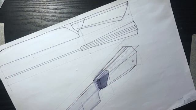 How to sketch a bread knife / industrial design sketch смотреть онлайн