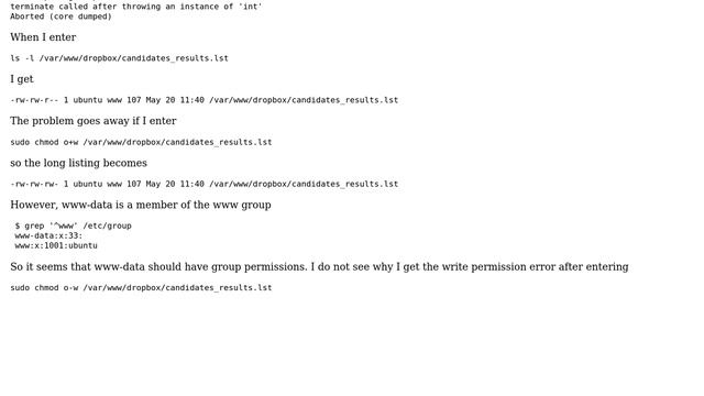 PHP exec() has write permission error despite write privilege смотреть онлайн