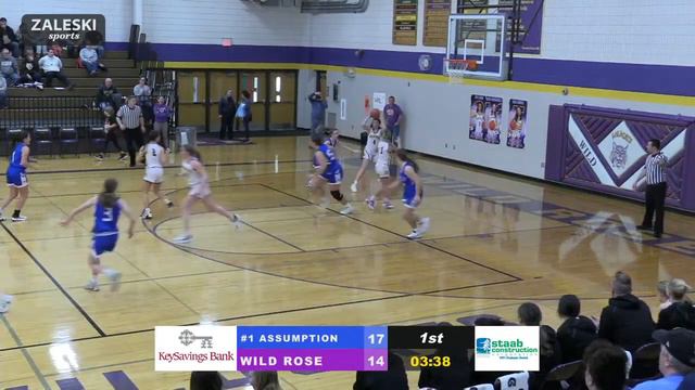 Assumption at Wild Rose | 2024 WIAA Girls Basketball смотреть онлайн