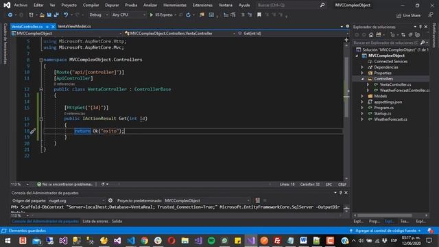Crear un web service que regrese un Objeto complejo en C# .Net Core | evitar referencia circular смотреть онлайн