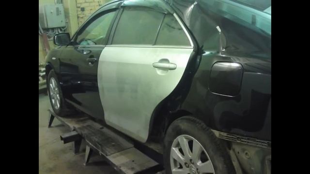 Кузовной ремонт. Тойота Камри. смотреть онлайн