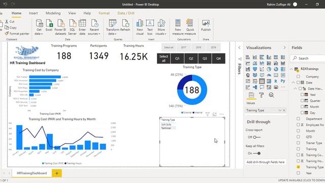HR TRAINING DASHBOARD in POWER BI. Quick Summary of our designing work from Scratch смотреть онлайн