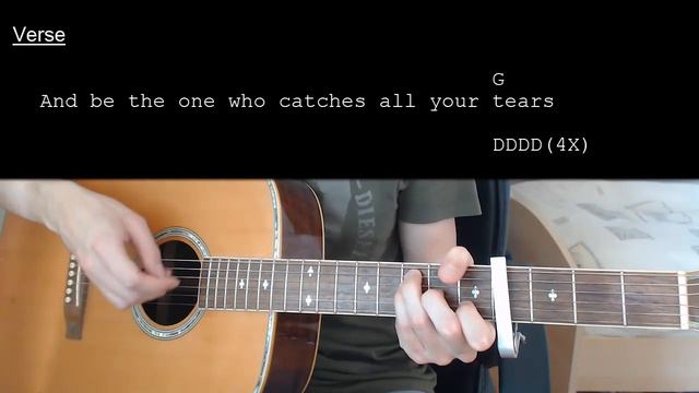 Hoobastank - The Reason EASY Guitar Tutorial With Chords / Lyrics смотреть онлайн
