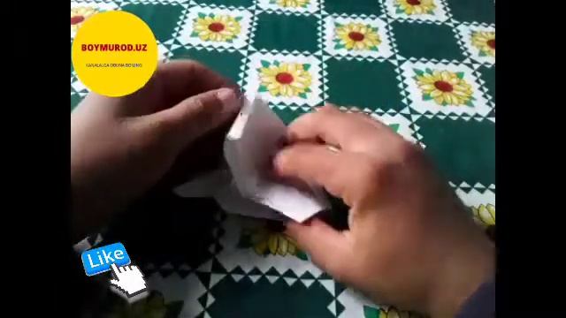 Qog'ozdan Quyon Yasash Easu Origami Rabbit  How To Make Robbit Step Bu Step