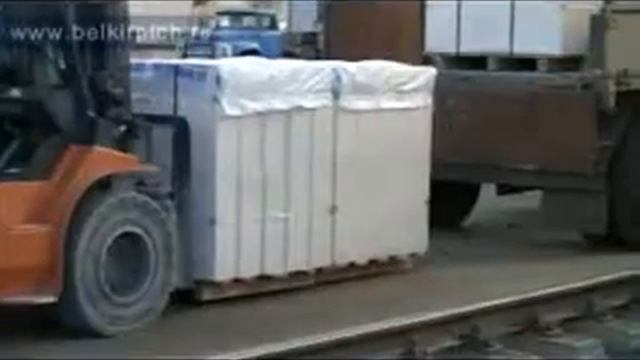 Отгрузка газосиликатных блоков автотранспортом смотреть онлайн