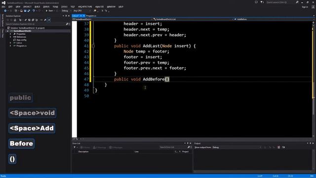 C# Sorted Insert with a Doubly Linked List [Silent Demo] смотреть онлайн