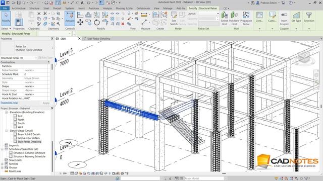 Whats New in Revit 2023 Adaptive Propagation for Rebar 1080p смотреть онлайн