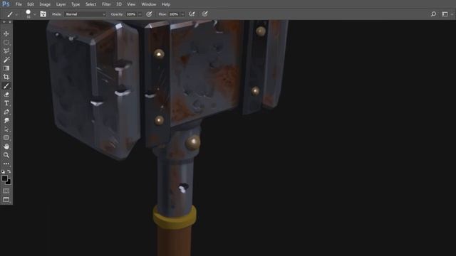 УРОК РИСУЕМ МОЛОТ | ЧАСТЬ 2 | КРАСИМ 3D МОДЕЛЬ В PHOTOSHOP смотреть онлайн