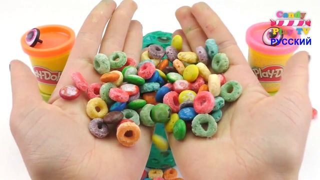 Большое M&M's Плей До Яйцо Сюрприз с Магнитным Конструктором | Развивающее видео для Деток