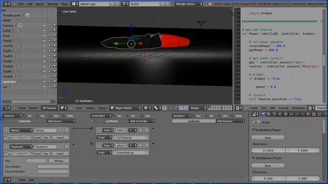 Blender Tutorial - Controlling Two Cars in the Blender Game Engine, the Beginnings of a Racing Game смотреть онлайн