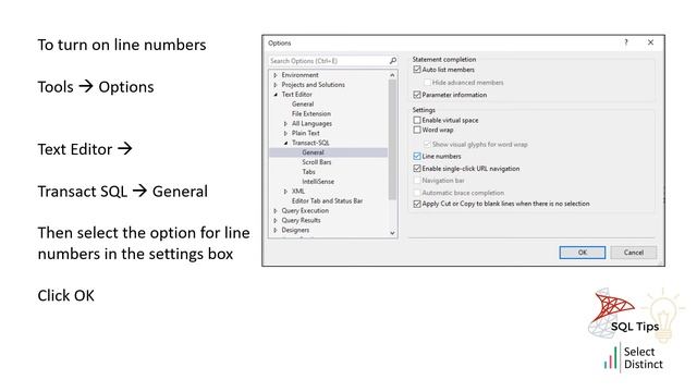 SQL Tips Use Line Numbers смотреть онлайн