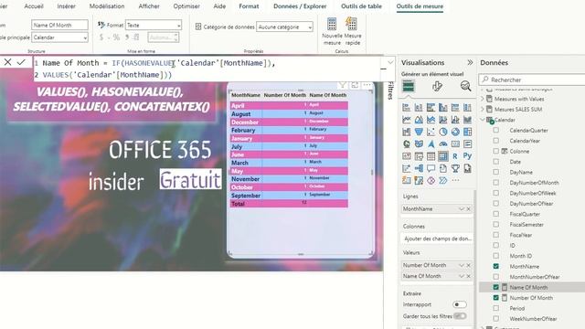 POWER BI :Maîtrisez les Fonctions VALUES(), HASONEVALUE(), SELECTEDVALUE() et CONCATENATEX() смотреть онлайн