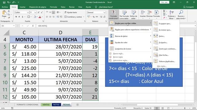 Curso Excel Parte 11: Formato Condicional смотреть онлайн