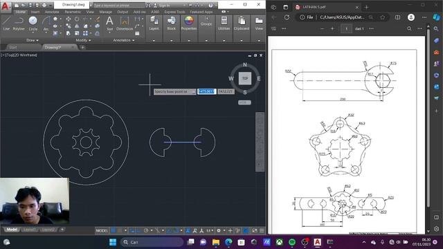 AUTOCAD 2D LATIHAN 5 смотреть онлайн