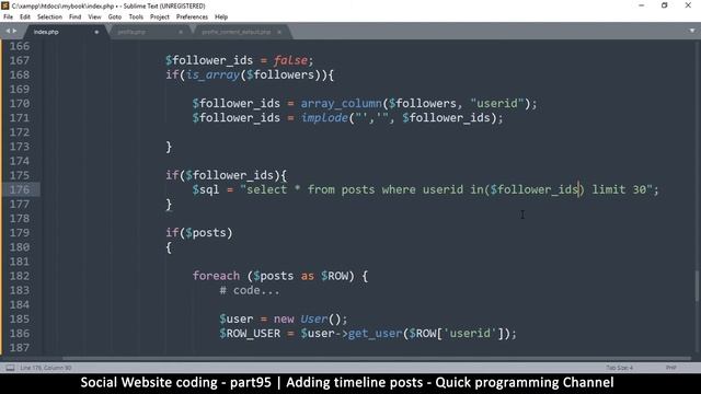 Social Website from scratch - Part 95 - Adding timeline posts | OOP PHP with MYSQL Database смотреть онлайн