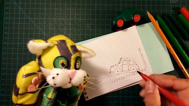 3. Рисуем зелёный автомобиль [Уровень сложности – интересно] (отгадываем загадки) смотреть онлайн
