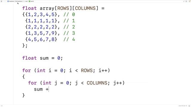 Find Sum And Average Of Each Row In 2D Array | C Programming Example смотреть онлайн