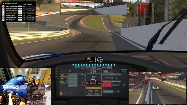 iRacing 22S1 Porsche 992 Cup @ Spa Francorchamp Race P7 Finished смотреть онлайн