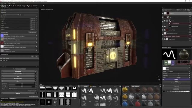 Substance Painter Tutorial – Scifi Crate Project 10 Exporting textures for UE4 and Unity 5 720p смотреть онлайн
