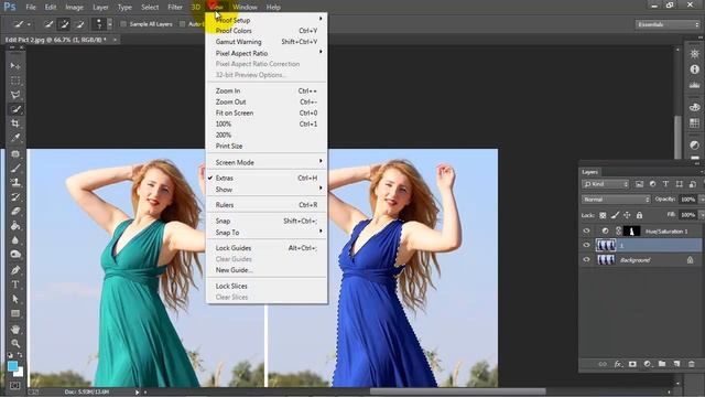 How to Change Dress/Clothes/Shirt Color in Photoshop cc 2017|Replace Dress Color in Photoshop cc смотреть онлайн