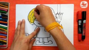 Как рисовать Домовенка Кузю | Русские сказки | Урок рисования для детей от 3 лет