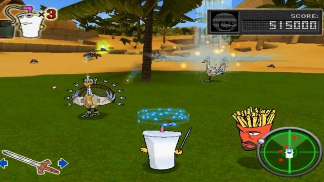 Aqua Teen Hunger Force Zombie Ninja Pro-am Full Walkthrough No Commentary смотреть онлайн