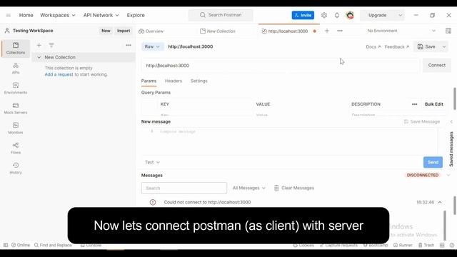 Connect SocketIO Server with Postman Client смотреть онлайн