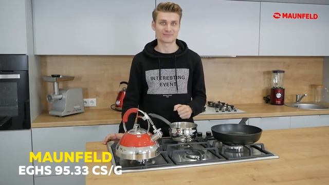 Газовая варочная панель MAUNFELD EGHS 95 33CSG смотреть онлайн