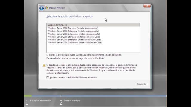 Instalación de Windows Server 2008 - VirtualBox смотреть онлайн