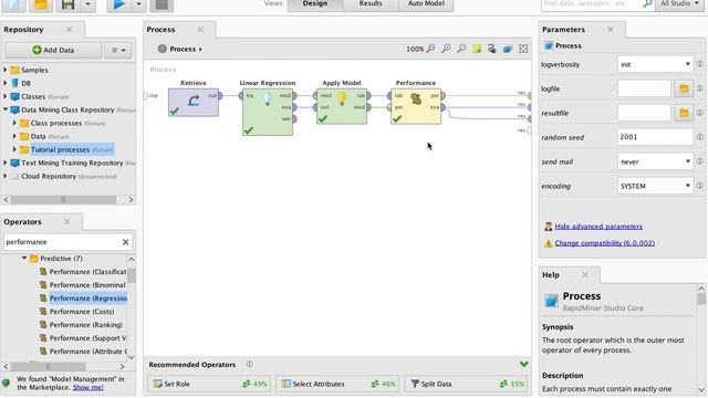 RapidMiner Tutorial - How to run a linear regression using cross-validation in RapidMiner смотреть онлайн