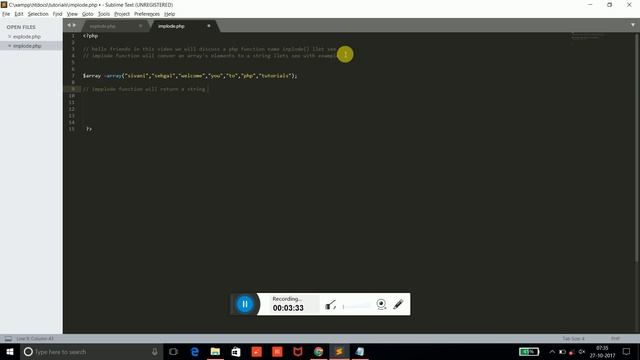 php function implode by sivani смотреть онлайн