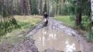 Очень жосткая покатушка на питбайках кауо 140 - кауо 125 покатались по грязи