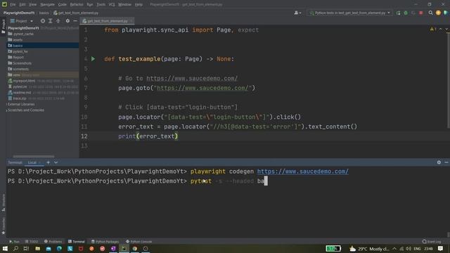 #32 Playwright with Python |How to get Text of an Element| inner_text vs text_content смотреть онлайн