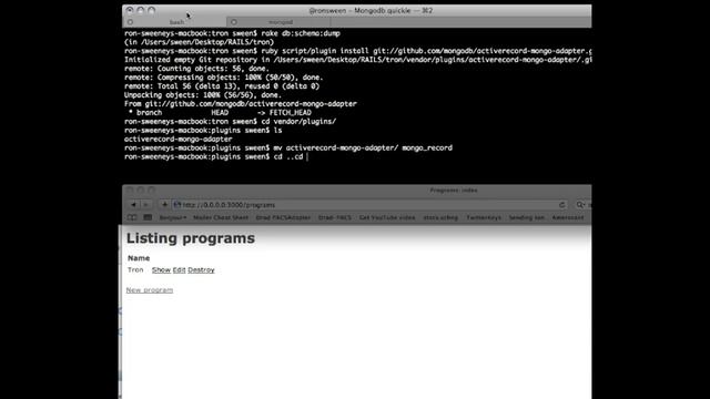 mongodb on rails via mongo record in 4 steps смотреть онлайн