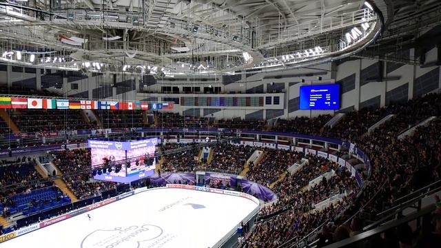 Евгения Медведева. Оглашение оценок после КП. Гран-при России 2019 смотреть онлайн