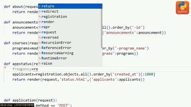 WEB DESIGN PYTHON AND DJANGO how to create html data table to fetch applicants from MySQL databas смотреть онлайн
