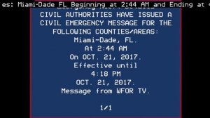 EAS scenario: Turkey Point