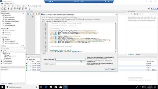 How to import SQL file to MySQL by using MySQL Workbench - MySQL DBA Tutorial смотреть онлайн
