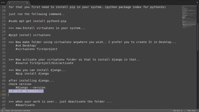 Installing Django in Virtualenvironment on Linux{Ubuntu} смотреть онлайн