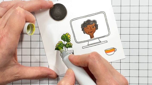 RELAX & CREATE - Coloring people/faces with Copic Markers (music/no voice) смотреть онлайн