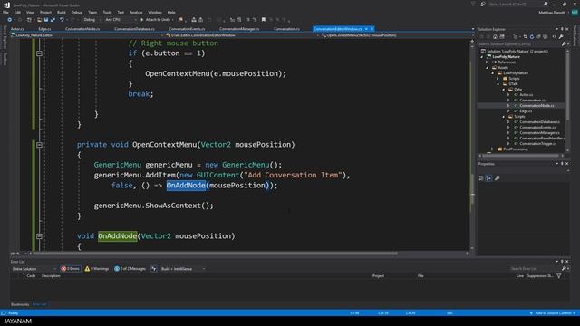 Unity Node Based Editor Window C# смотреть онлайн