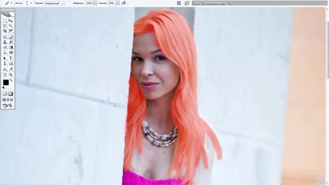 Урок по изменению цвета волос в Photoshop смотреть онлайн