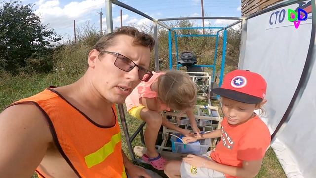 24 часа строим детскую машину! Микроавтобус! смотреть онлайн