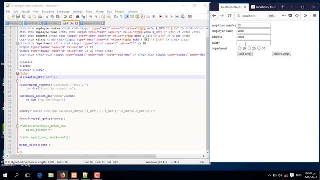Web-2 (19) || Database Code In PHP (Part 3) смотреть онлайн