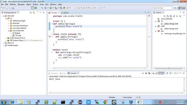 Scala - Scala trait vs Java Interface in Tamil смотреть онлайн