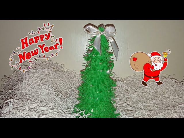 Новогодняя елочка из бумаги и картона смотреть онлайн