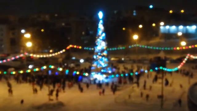 Октябрьский, открытие елки. смотреть онлайн